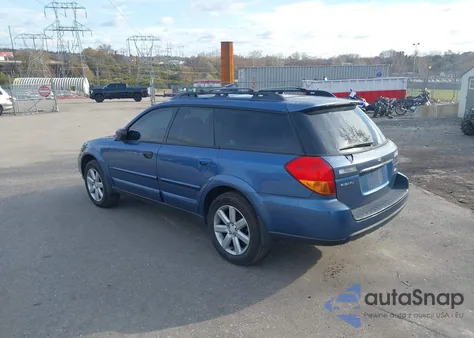 2007 Subaru Outback 2.5I z USA, uszkodzony, nr VIN 4S4BP61C877333012
